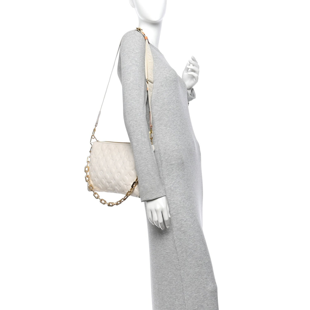 Lambskin Handbag - Beige