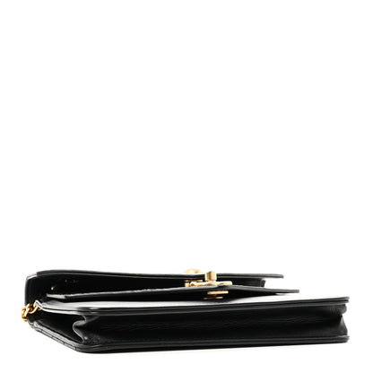 Mini Calfskin Wallet Bag - Black