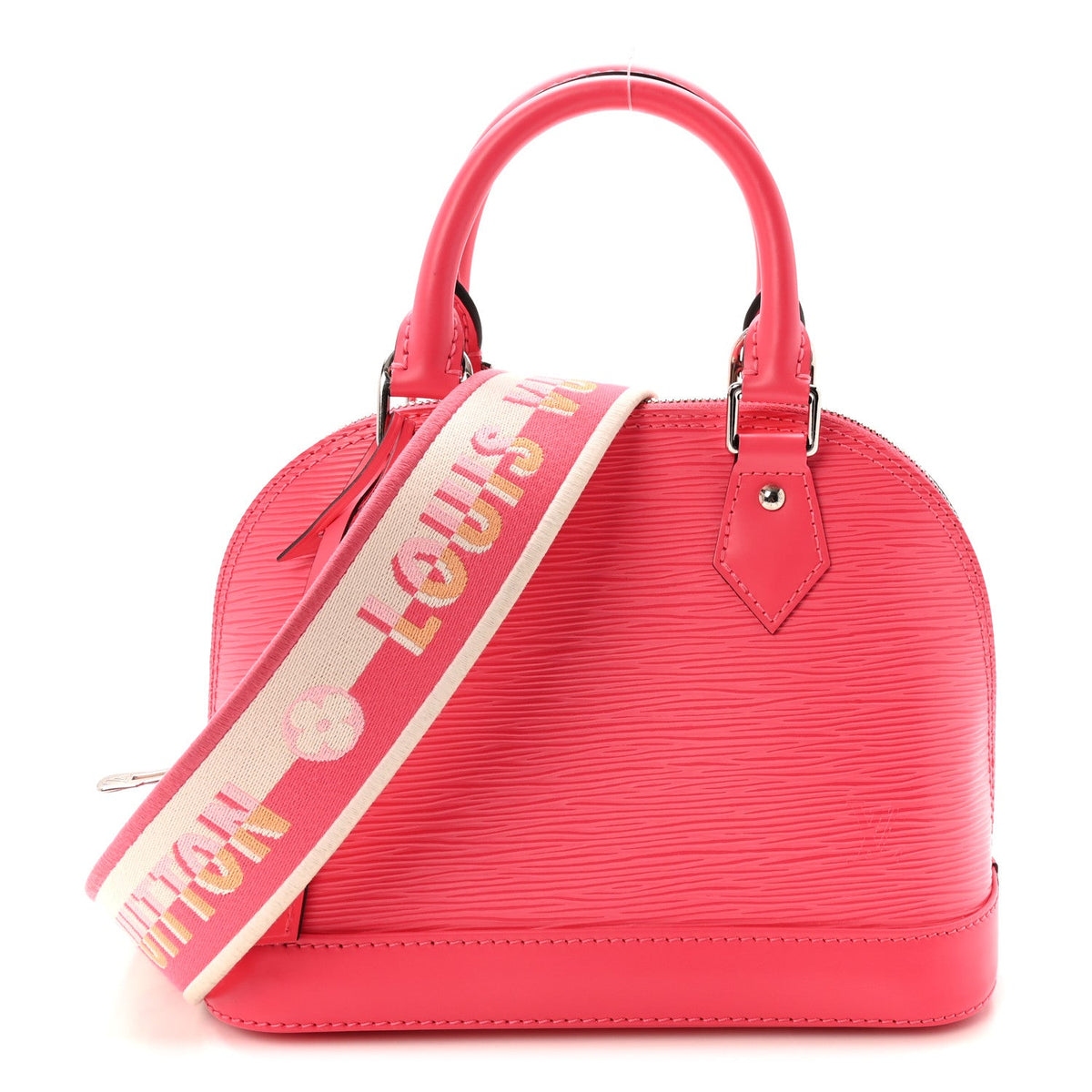 Epi Jacquard Alma Bb Dragon Fruit Handbag