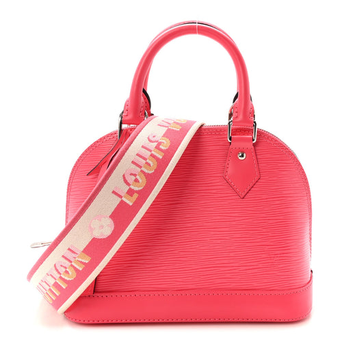 Epi Jacquard Alma Bb Dragon Fruit Handbag