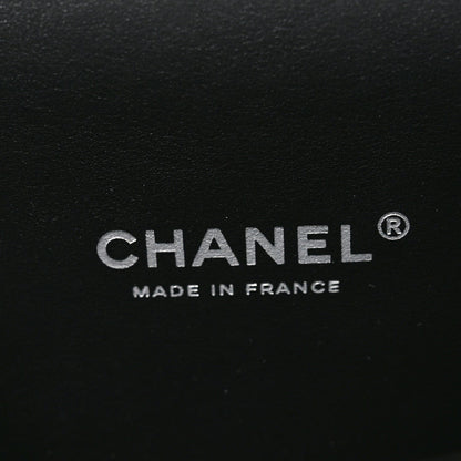 Quilted Lambskin Satchel Bag - Black