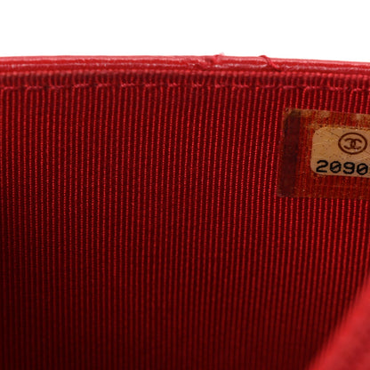 Quilted Calfskin Wallet Bag - Red