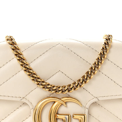 Mini Calfskin Shoulder Bag - White