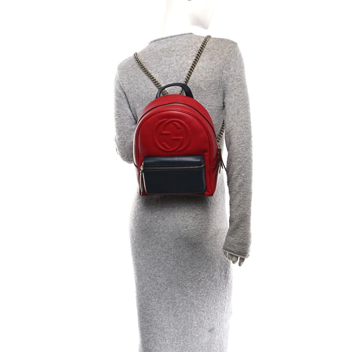 Calfskin Backpack - Red