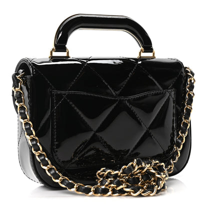 Mini Calfskin Clutch Bag - Black