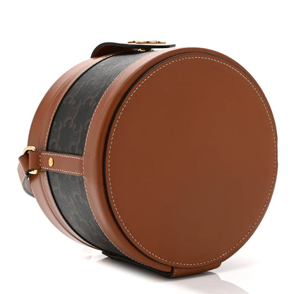 Medium Calfskin Canvas Handbag - Tan