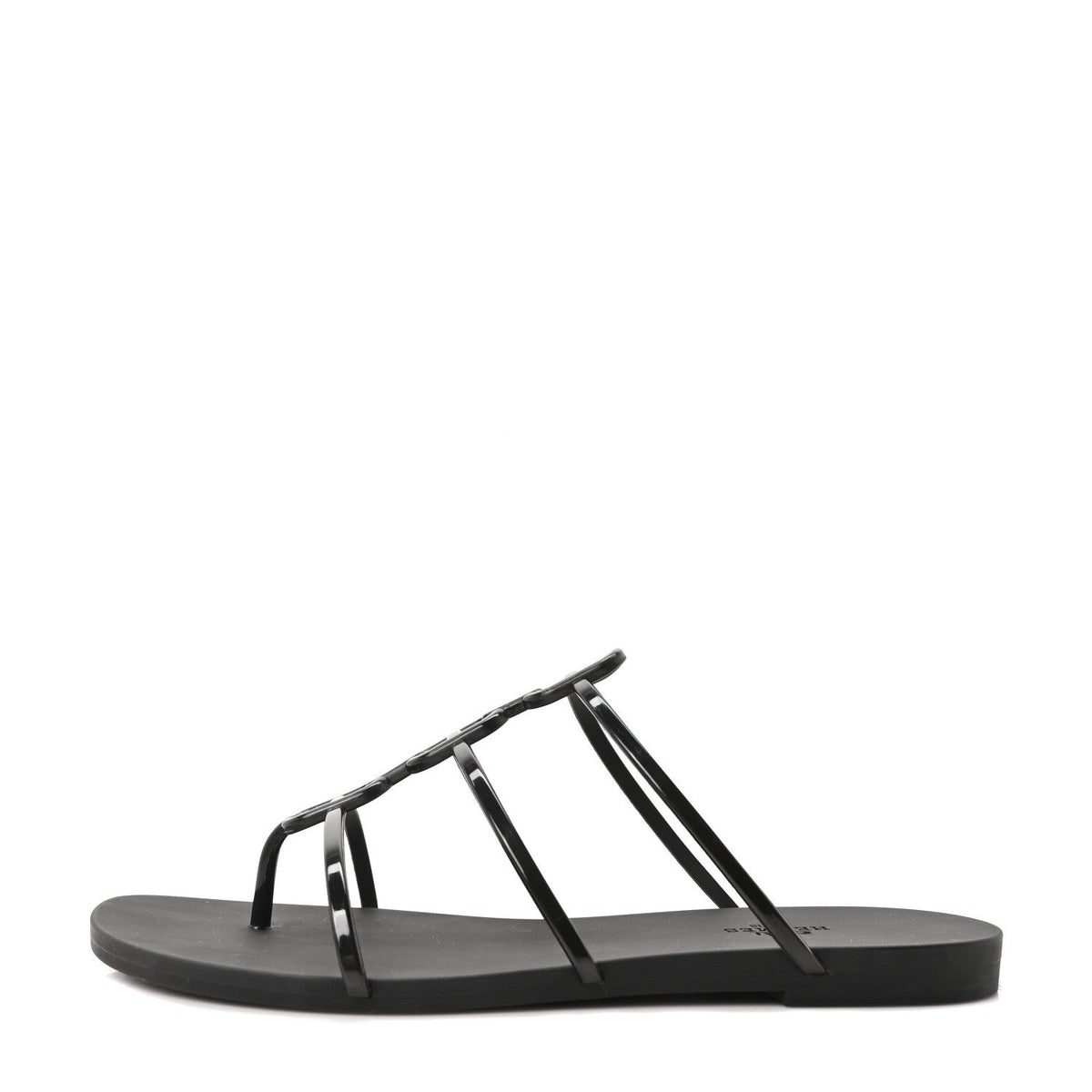 Rubber Mykonos Sandals Black