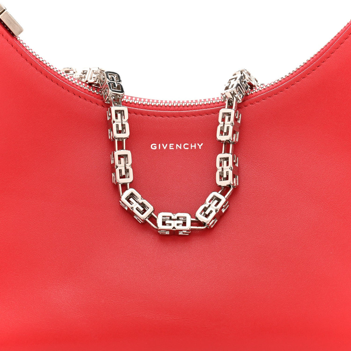 Small Calfskin Shoulder Bag - Red