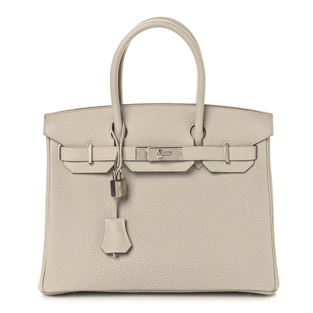Togo Birkin 30 Gris Perle Handbag