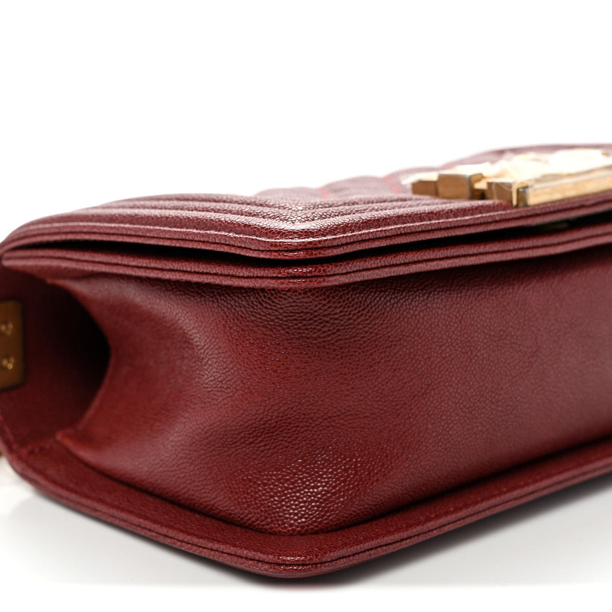 Small Quilted Caviar Flap Shoulder Bag