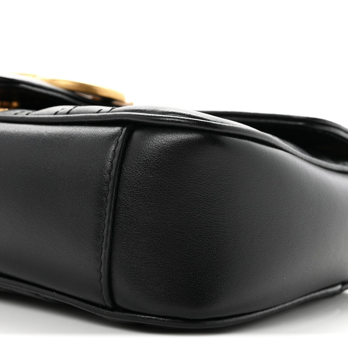 Mini Calfskin Shoulder Bag - Black