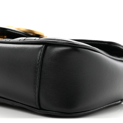 Mini Calfskin Shoulder Bag - Black