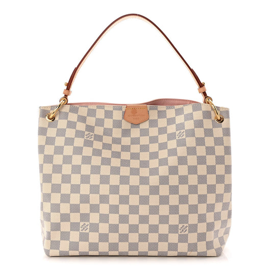 Damier Azur Graceful Pm Rose Ballerine Handbag