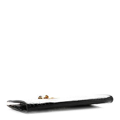 Calfskin Clutch Bag - Black
