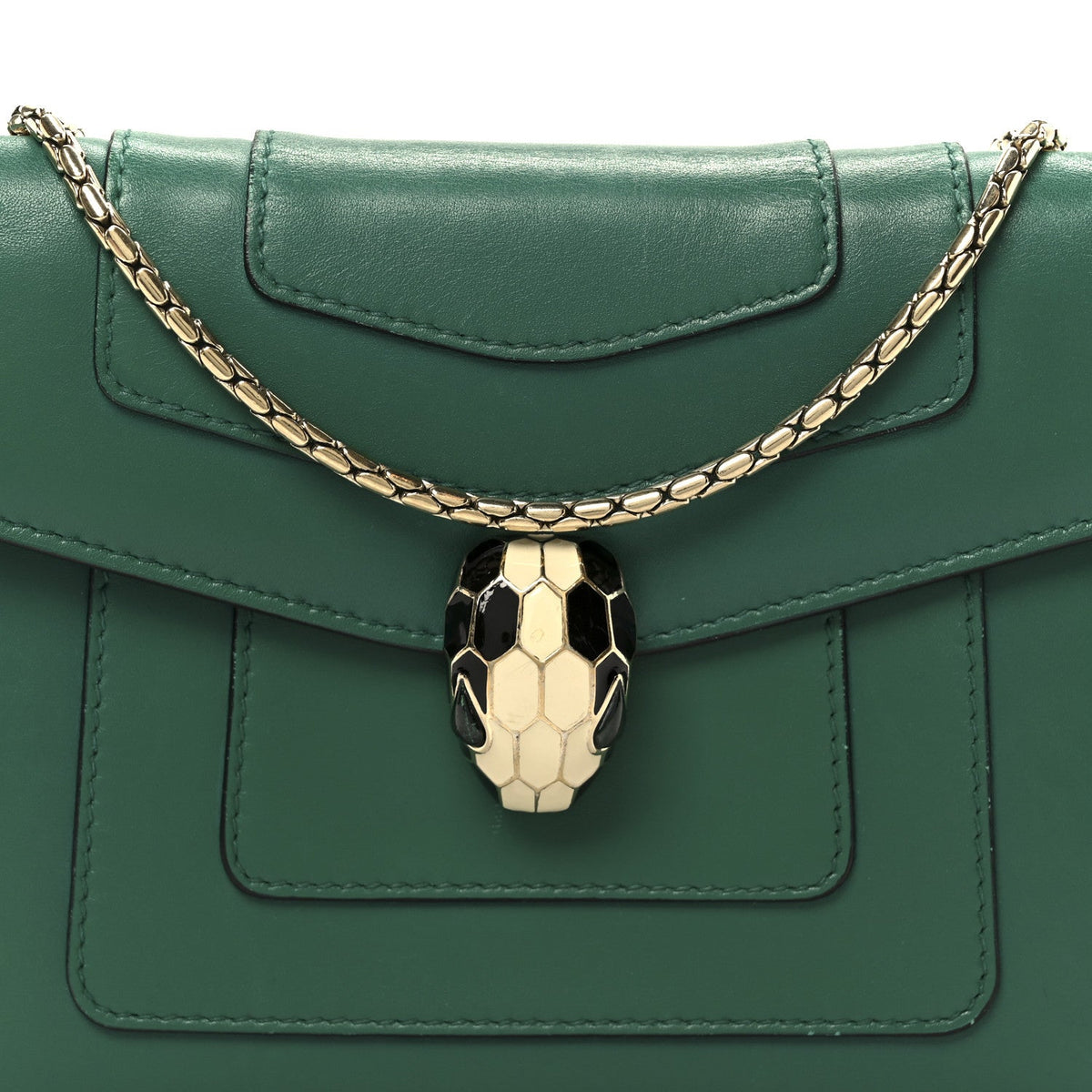 Small Calfskin Crossbody Bag - Green