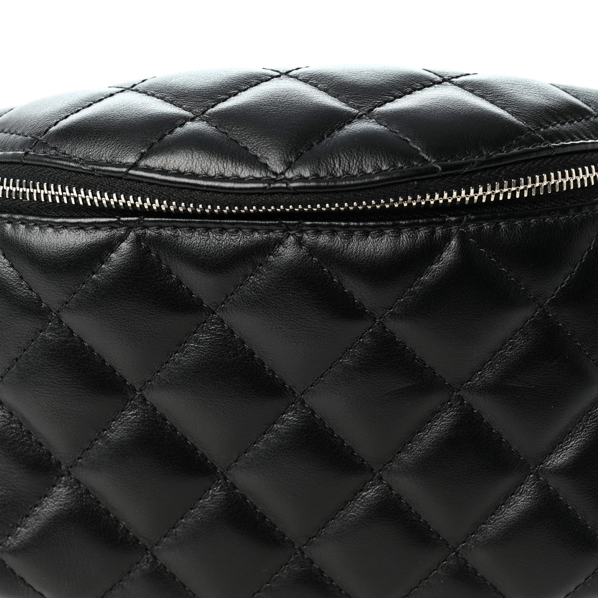 Quilted Calfskin Belt Bag - Black