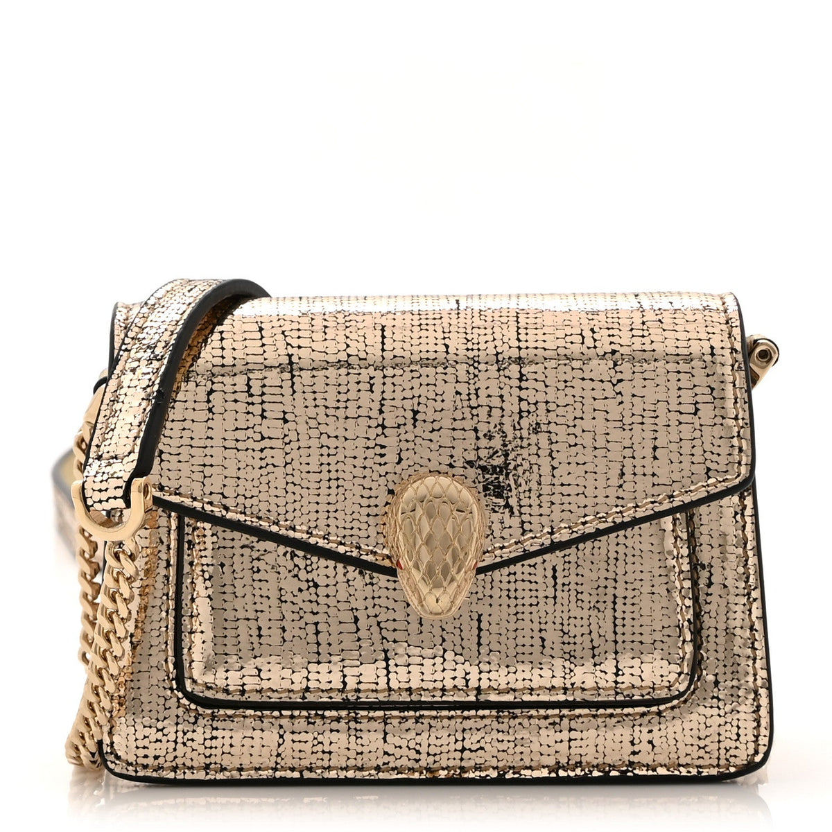 Calfskin Handbag - Gold