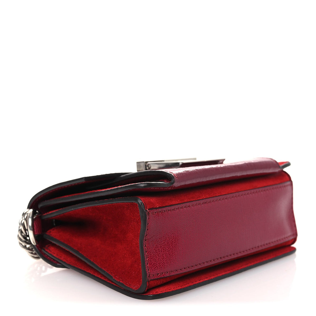 Mini Goatskin Shoulder Bag - Red