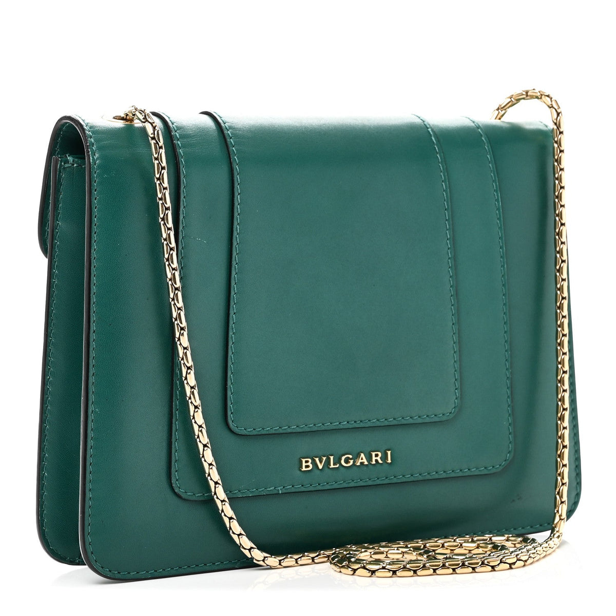 Small Calfskin Crossbody Bag - Green