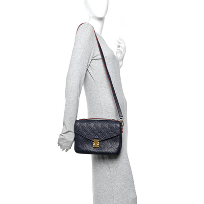 Empreinte Pochette Metis Marine Rouge Handbag