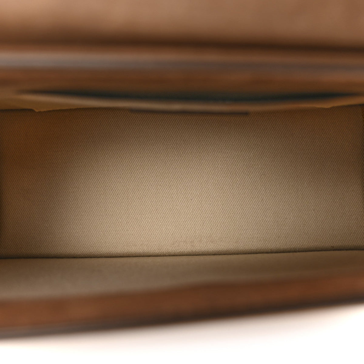 Suede Handbag - Brown