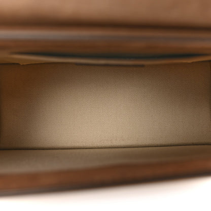 Suede Handbag - Brown