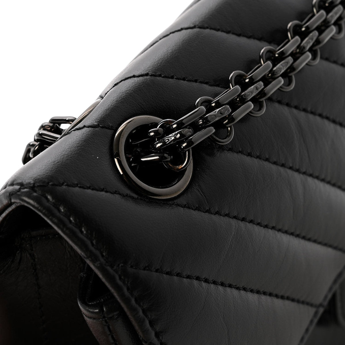 Mini Quilted Calfskin Flap Shoulder Bag - Black