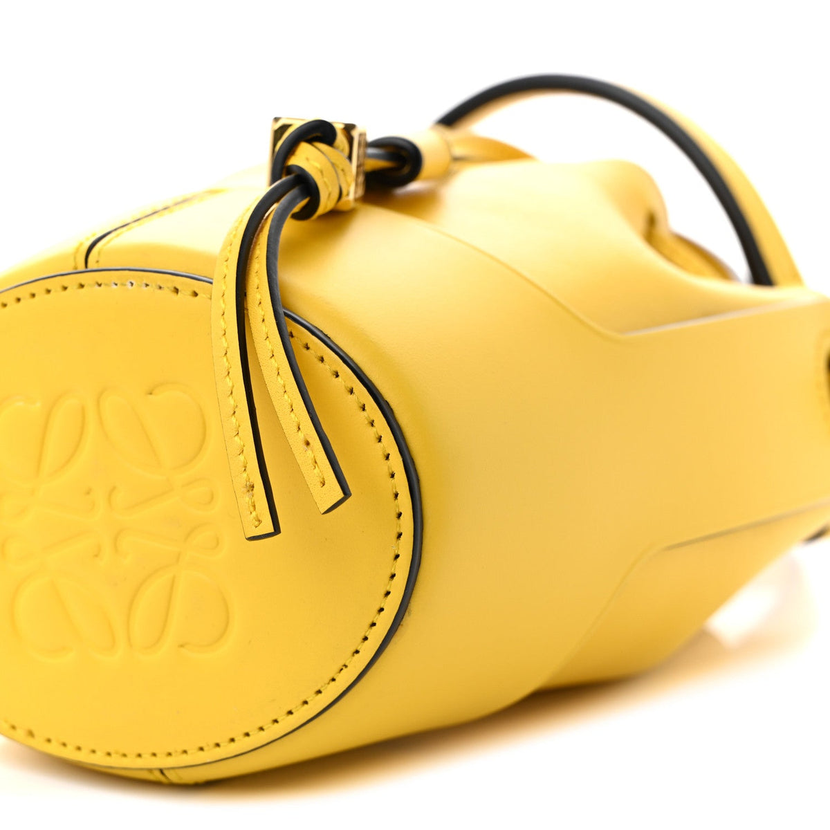 Mini Calfskin Bucket Bag - Yellow
