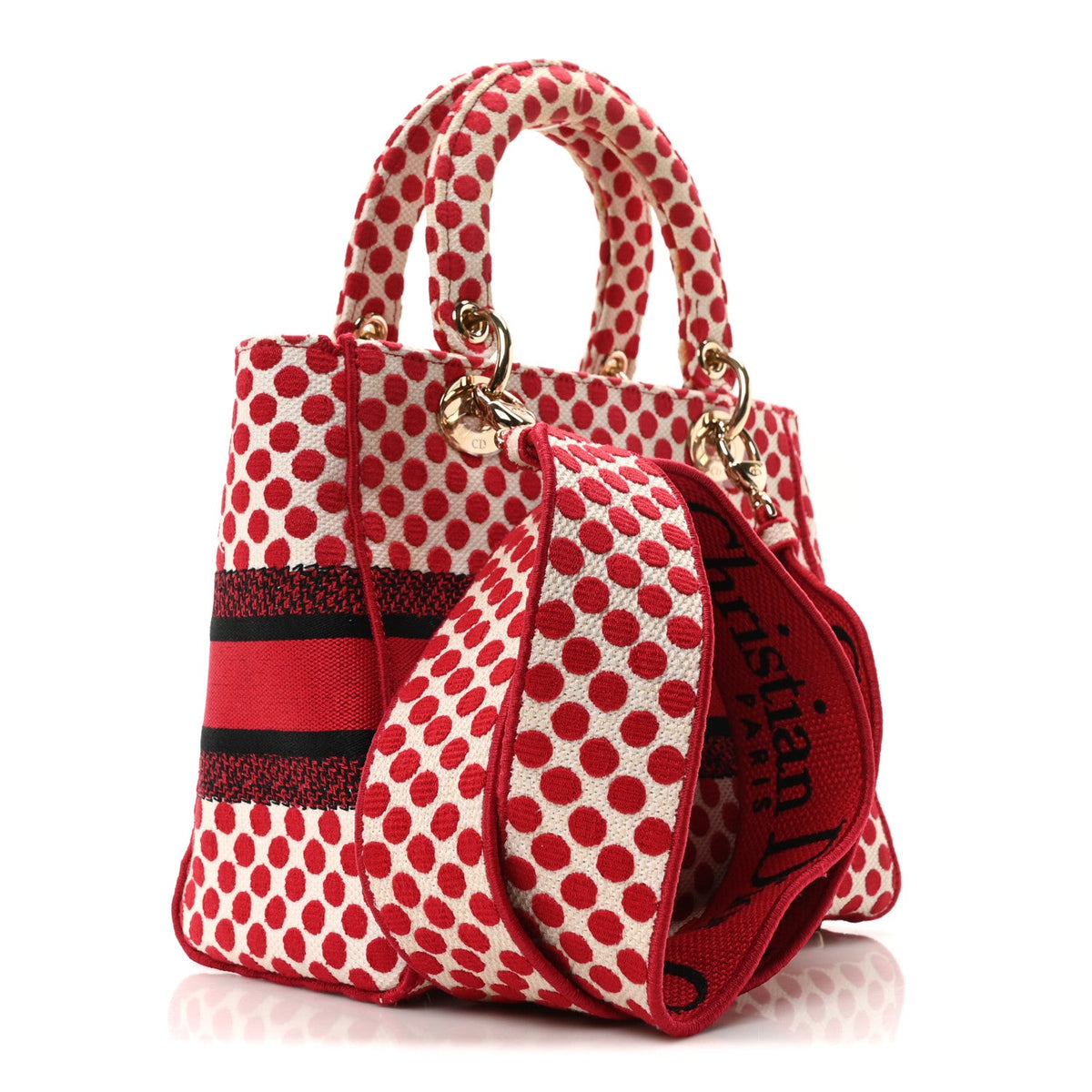 Medium Canvas Handbag - Red
