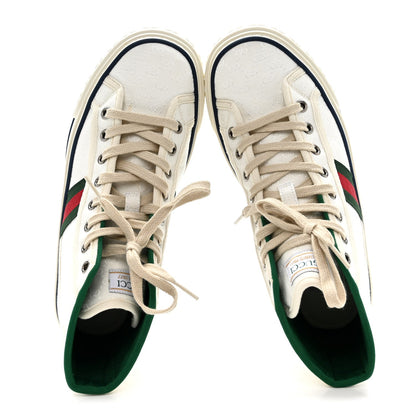 Gucci Canvas Women's 1977 Tennis High Top Sneakers 37 White