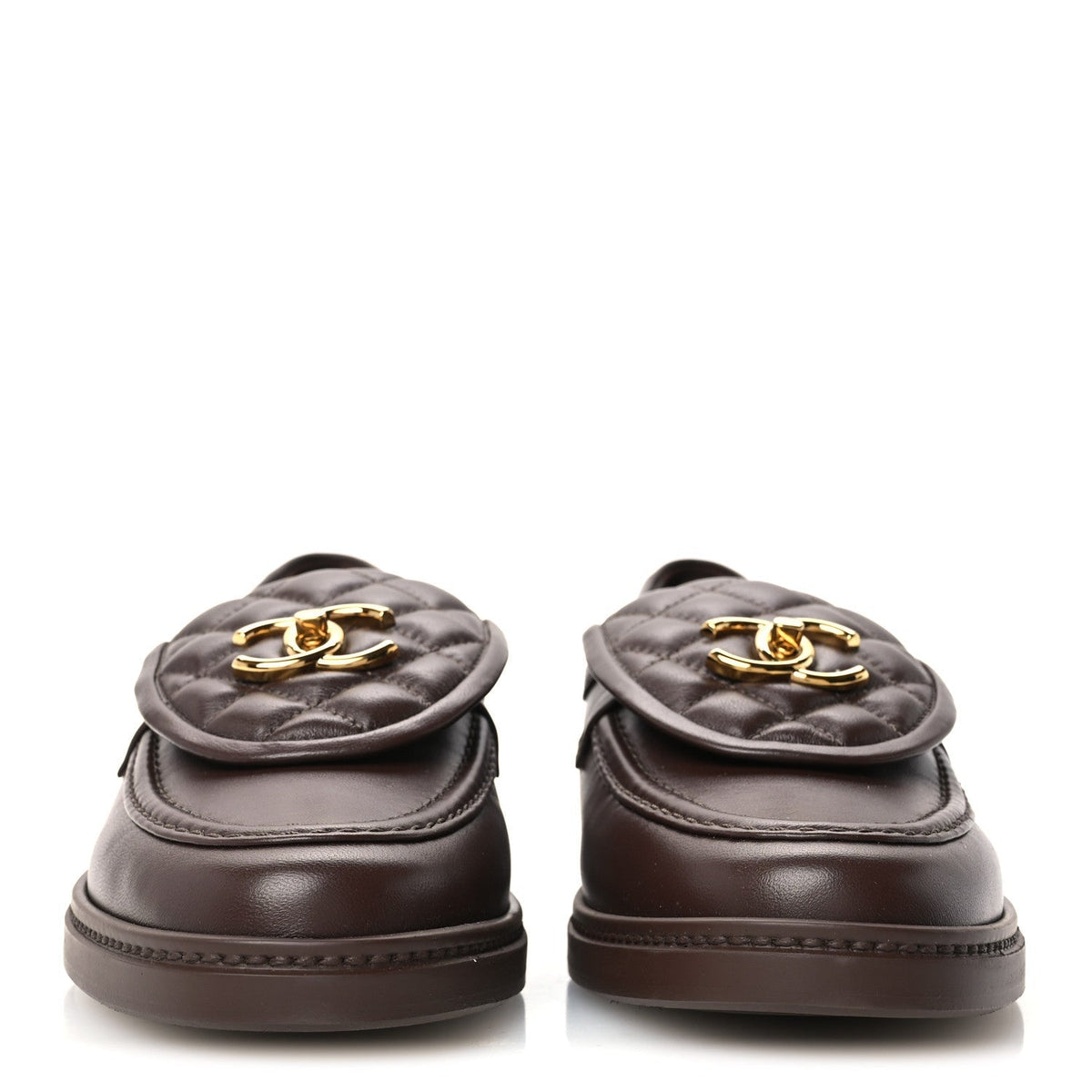 Chanel Lambskin Quilted CC Turnlock Women's Loafers
