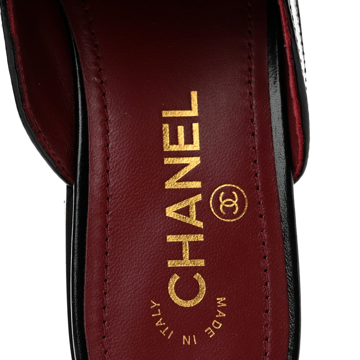 Chanel Shiny Crumpled Lambskin CC Women's Shoes