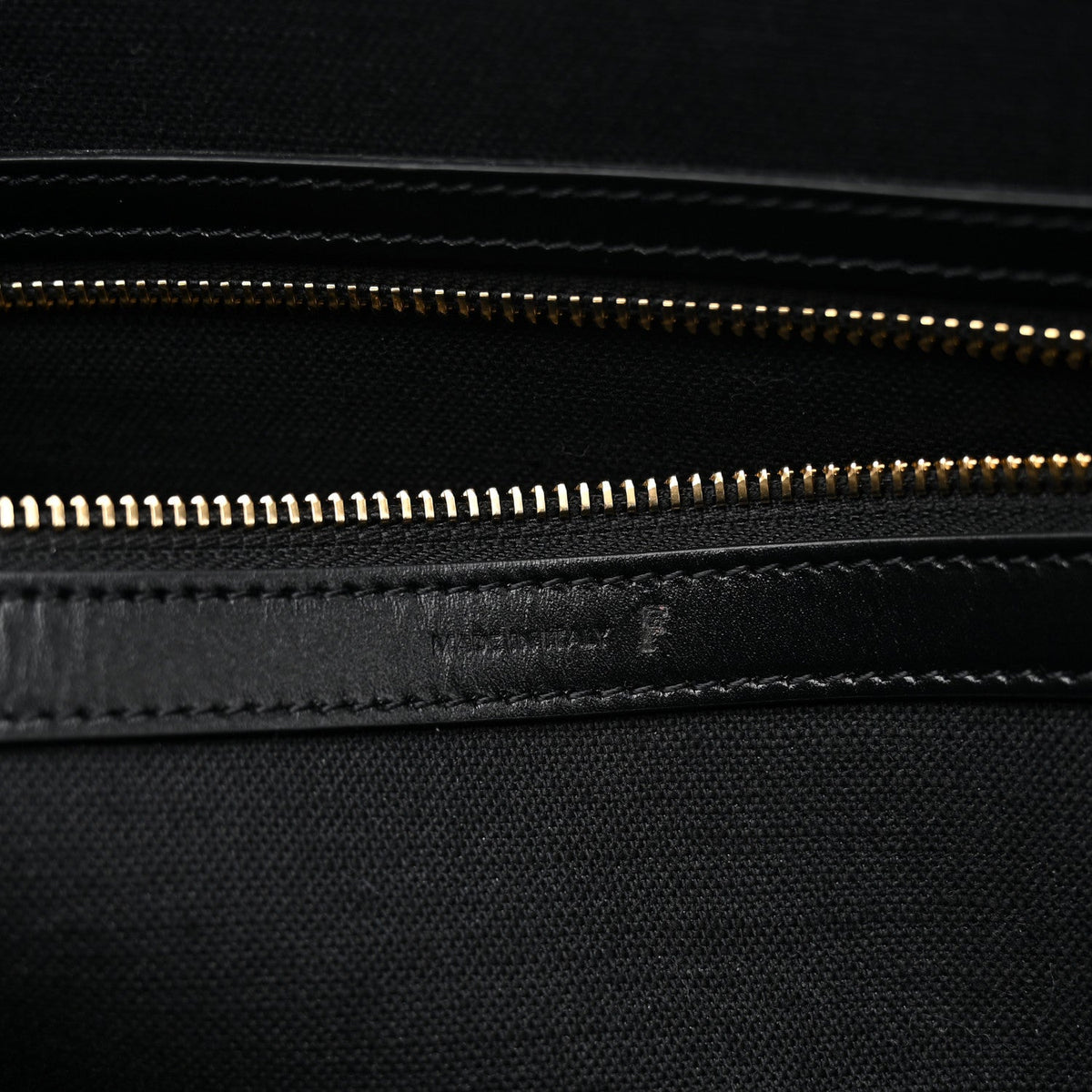 Calfskin Canvas Handbag - Black