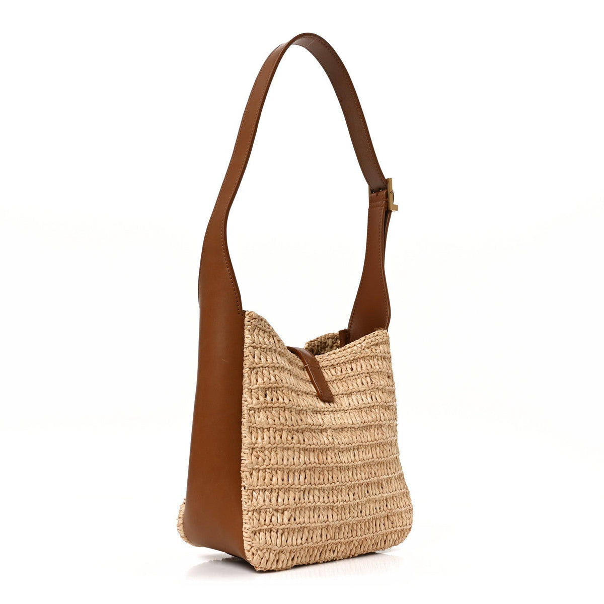 Calfskin Hobo Bag - Natural