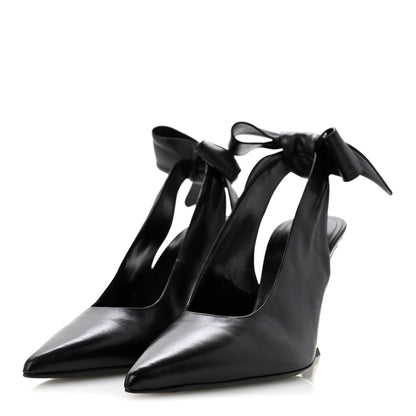Givenchy Calfskin Women's Beauw Slingback Pumps 36.5 Black