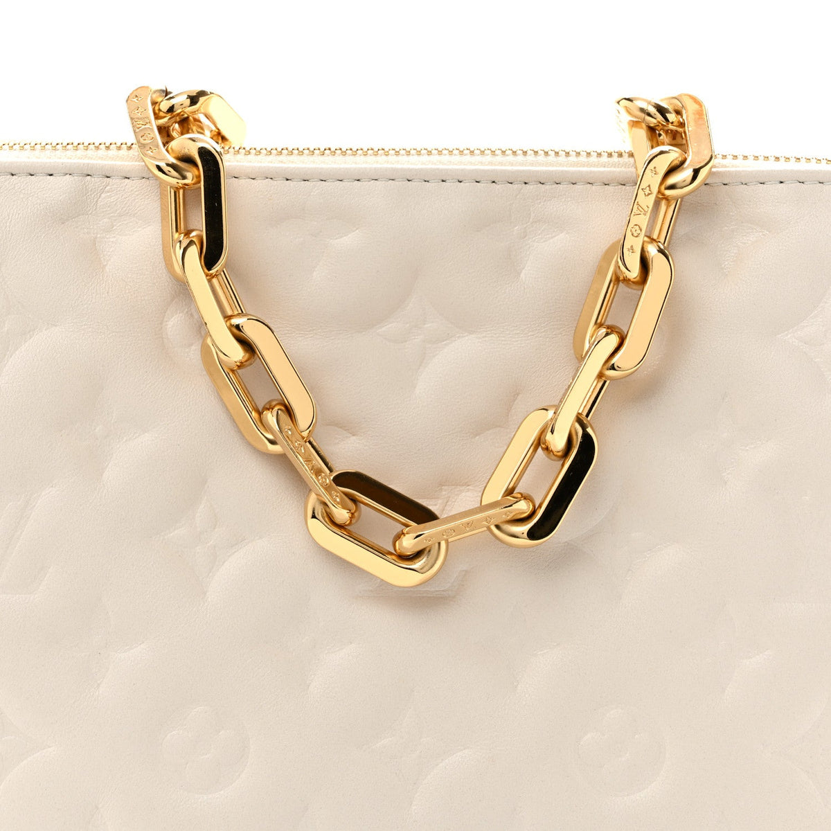 Lambskin Handbag - Beige