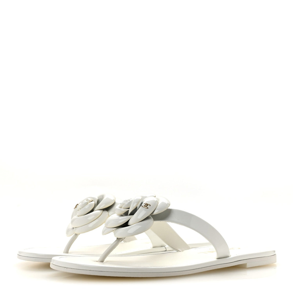 Chanel Patent Calfskin Camellia Women's Shoes