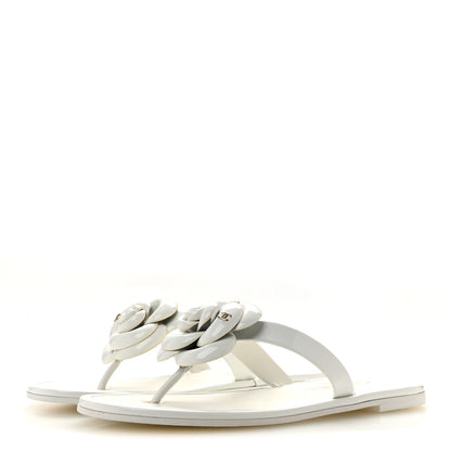 Chanel Patent Calfskin Camellia Women's Shoes