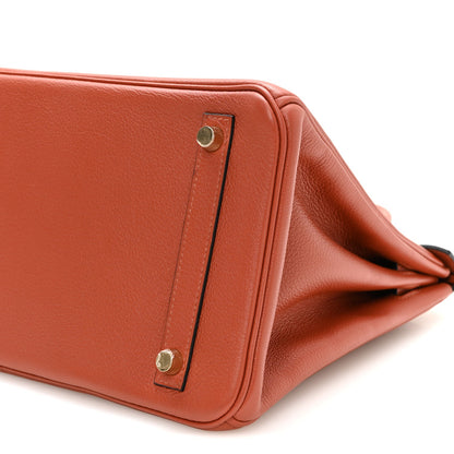 Taurillon Novillo Birkin 30 Cuivre Handbag