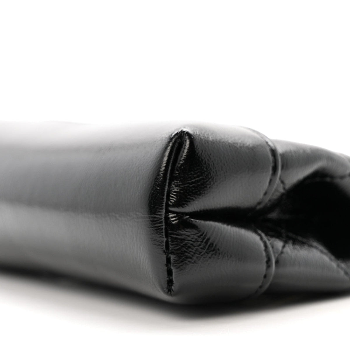 Quilted Lambskin Clutch Bag - Black