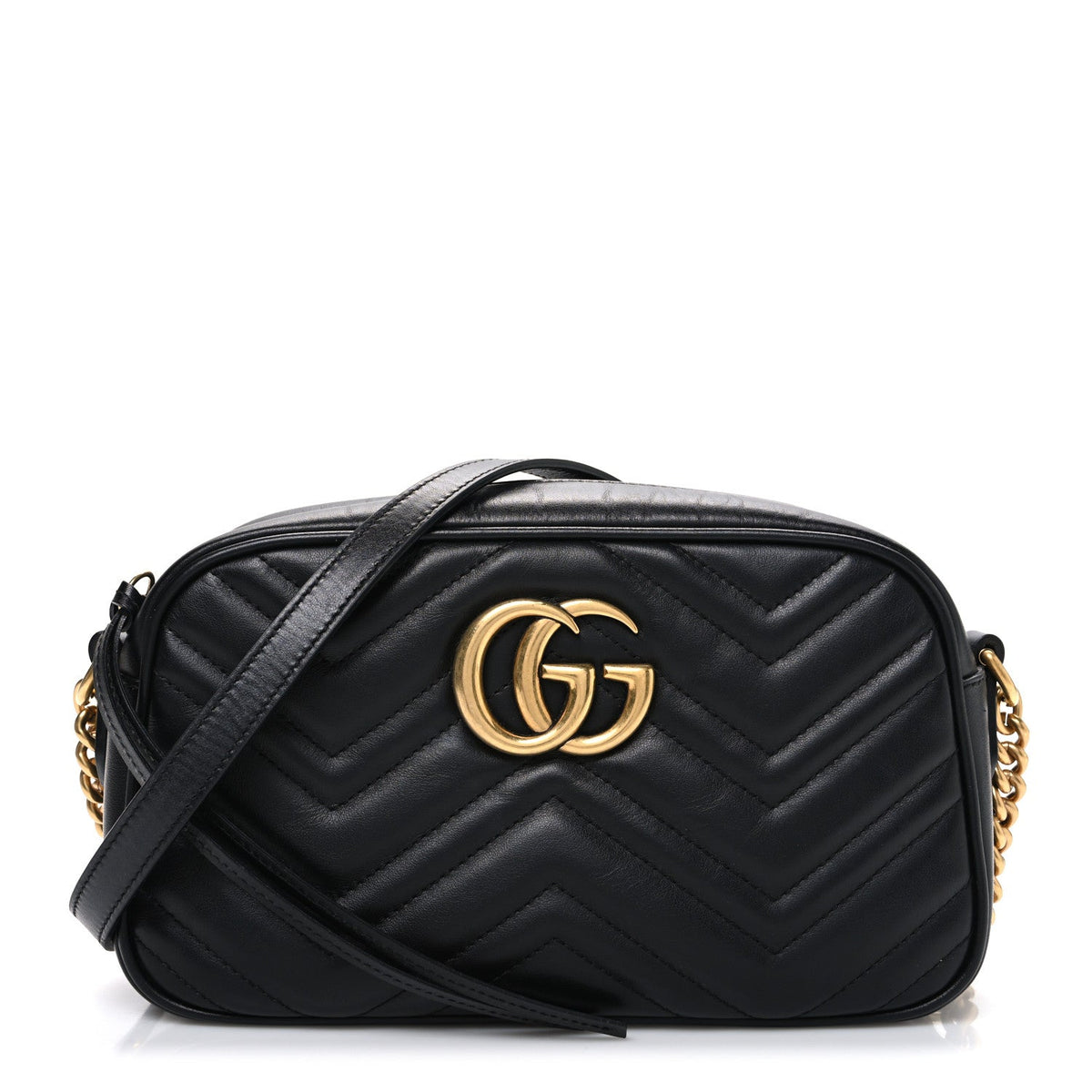 Small Calfskin Shoulder Bag - Black