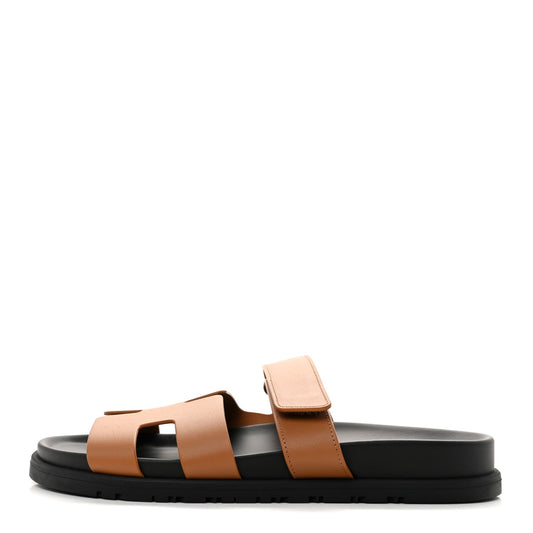 Calfskin Chypre Sandals Naturel