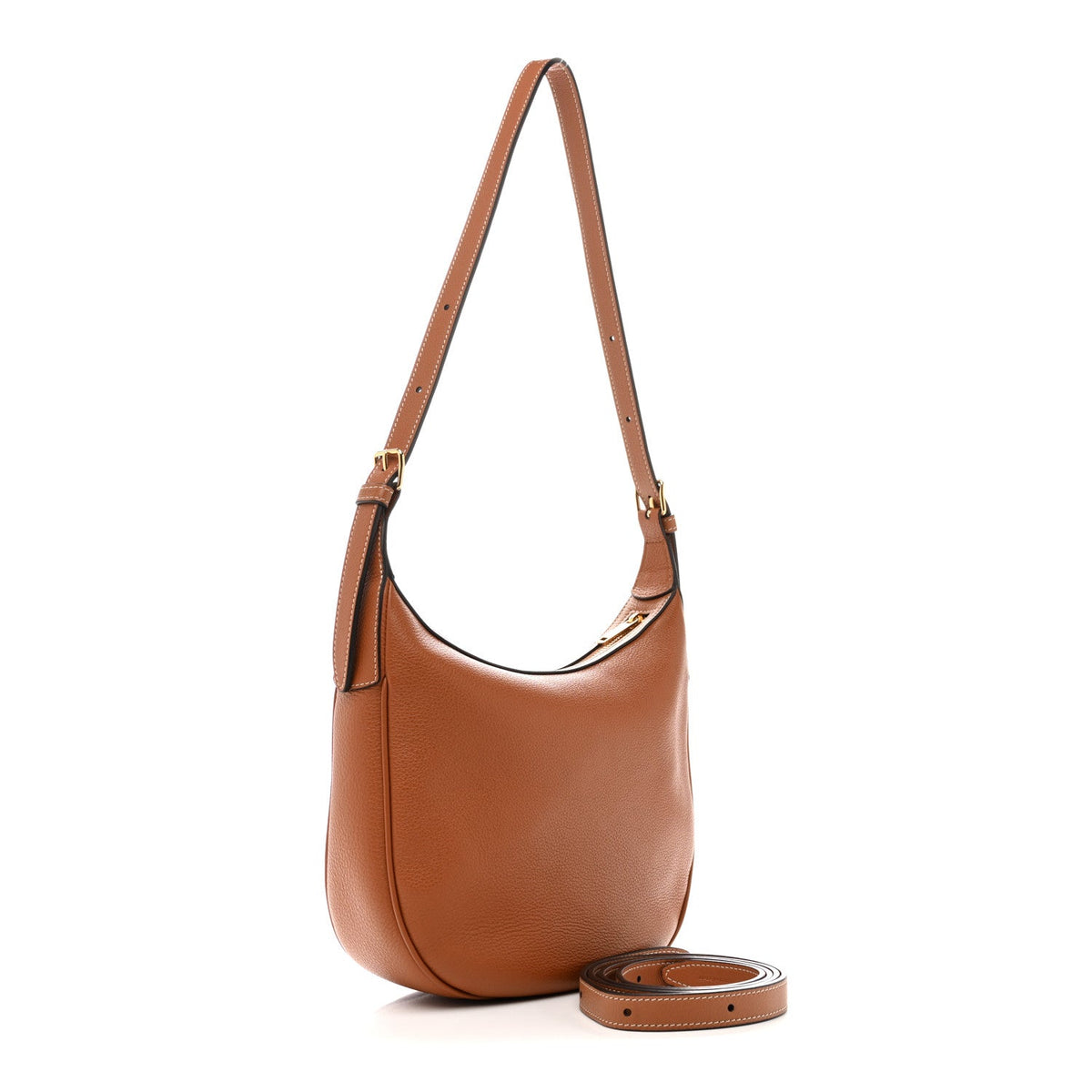 Small Calfskin Shoulder Bag - Tan