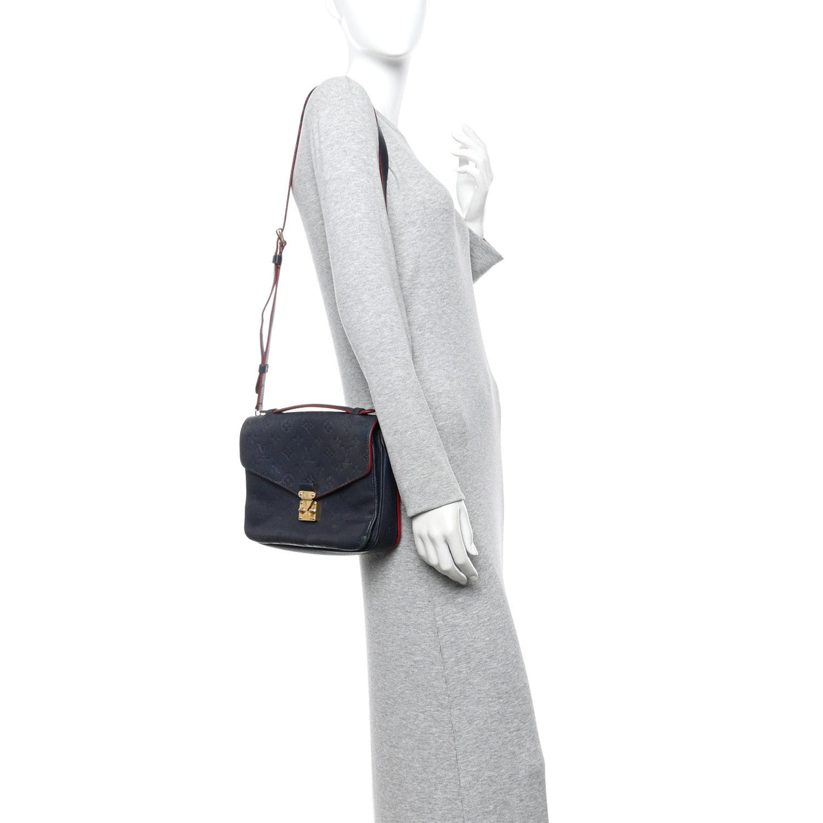 Empreinte Pochette Metis Marine Rouge Handbag