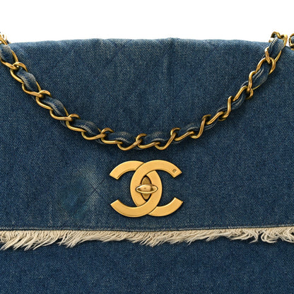 Quilted Flap Shoulder Bag - Blue