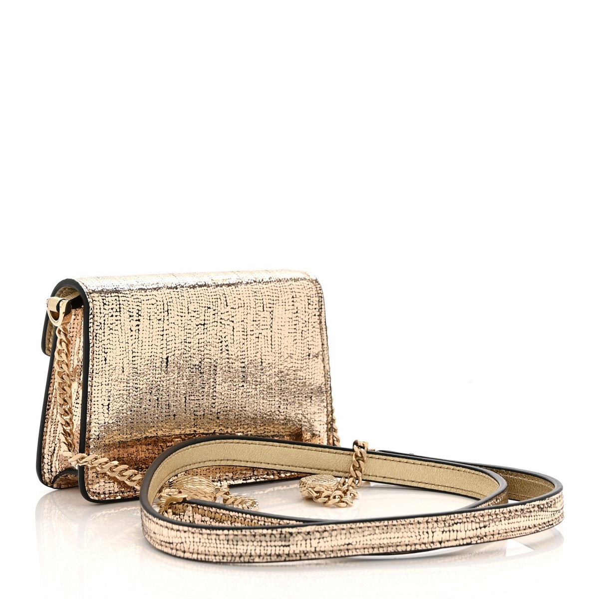 Calfskin Handbag - Gold