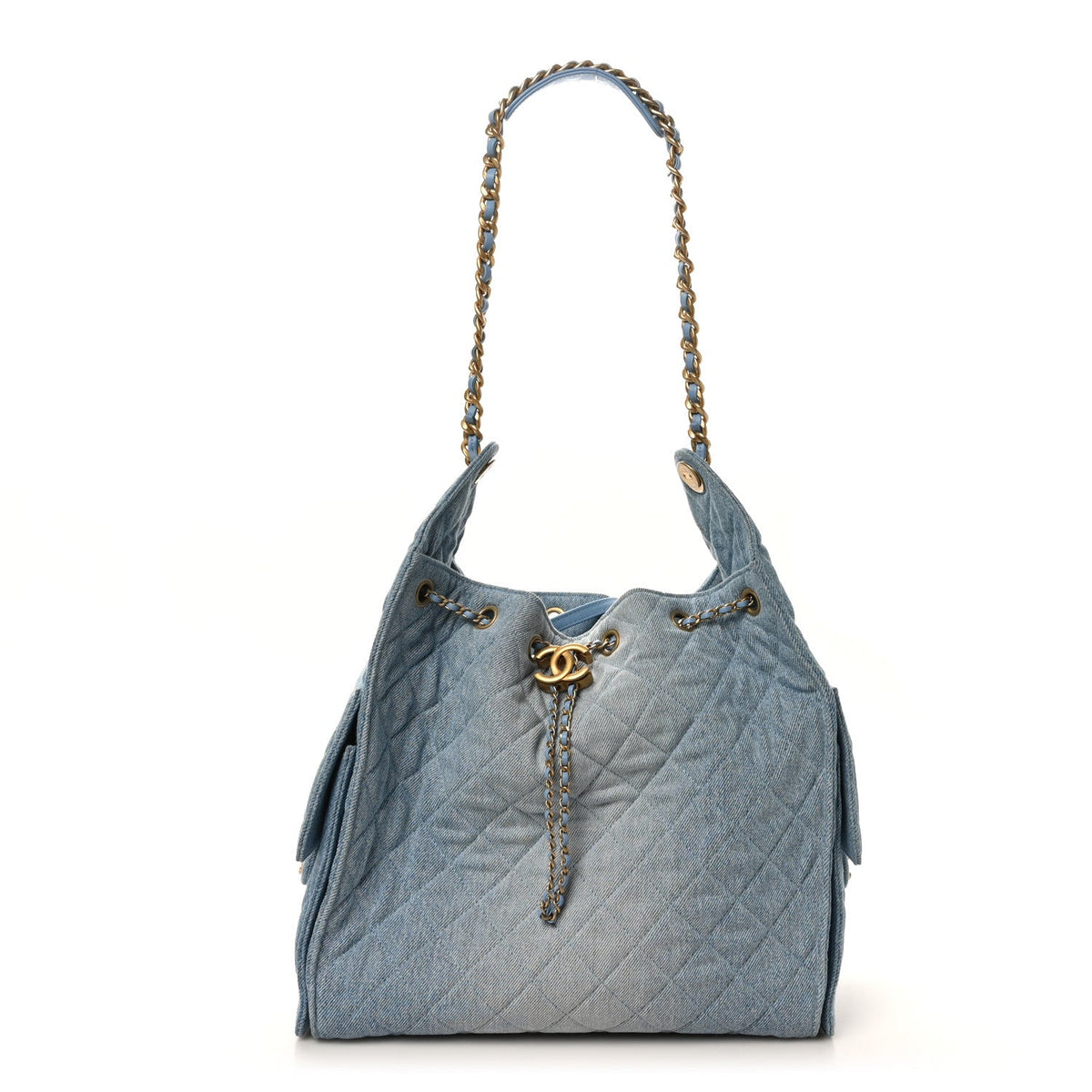 Medium Quilted Handbag - Blue