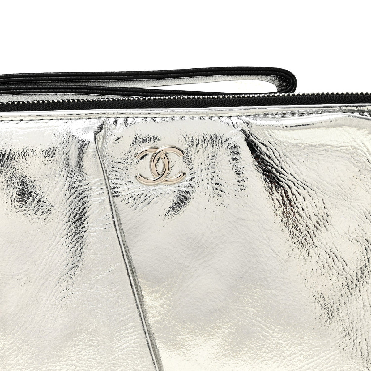 Lambskin Clutch Bag - Black