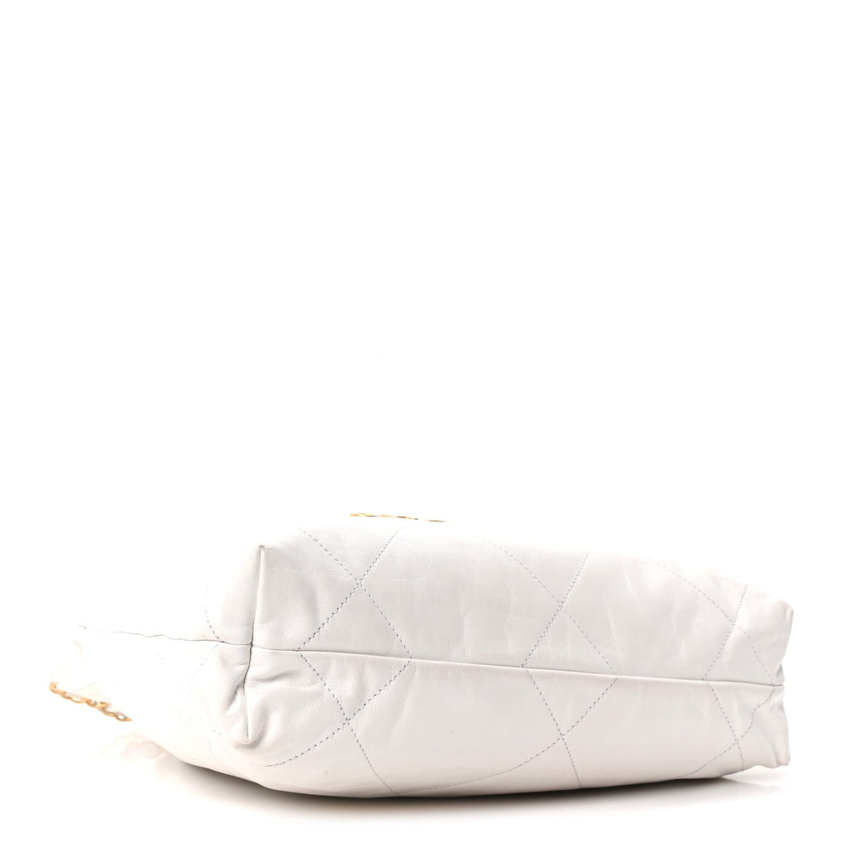 Small Quilted Calfskin Handbag - White
