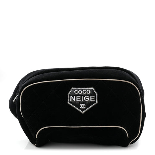 Quilted Belt Bag - Black